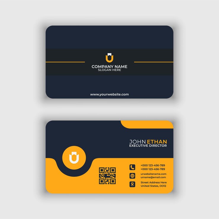 Plantilla de diseño de tarjeta de visita de lujo