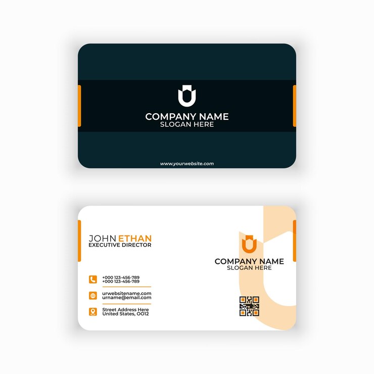 plantilla de diseño de tarjeta de visita de lujo