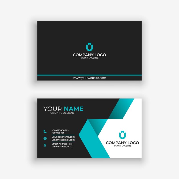Plantilla de diseño de tarjeta de visita de lujo