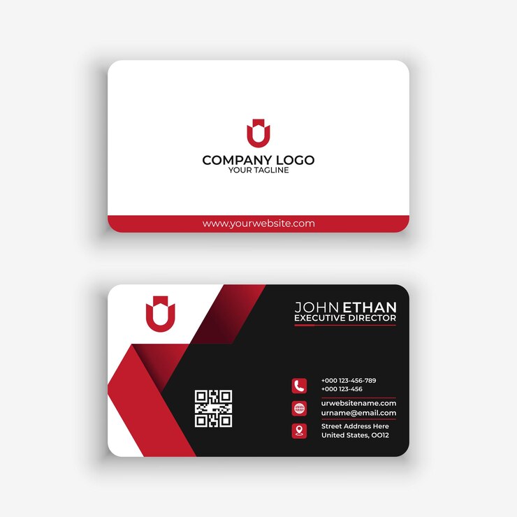 Plantilla de diseño de tarjeta de visita de lujo