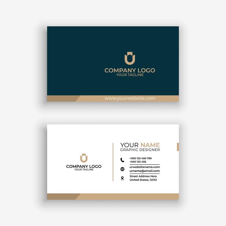 Plantilla de diseño de tarjeta de visita de lujo