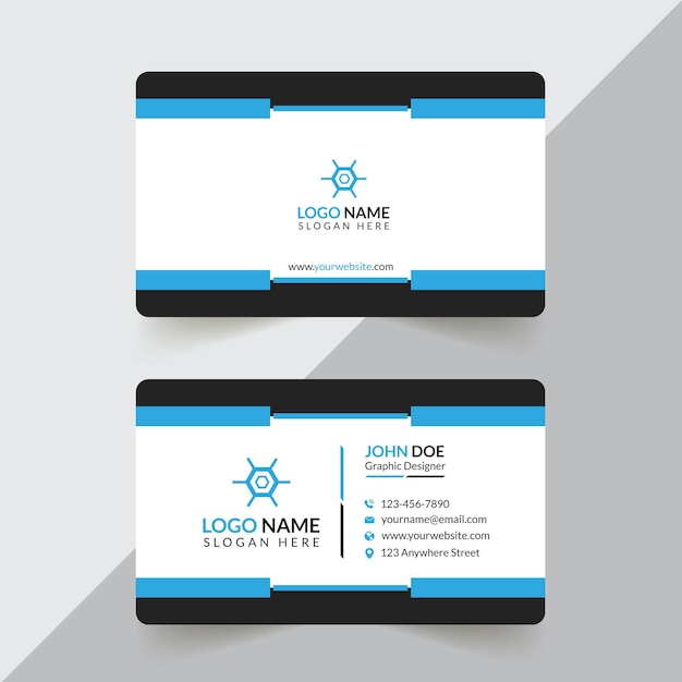 Plantilla de diseño de tarjeta de visita mínima