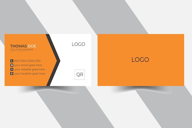Plantilla de diseño de tarjeta de visita minimalista