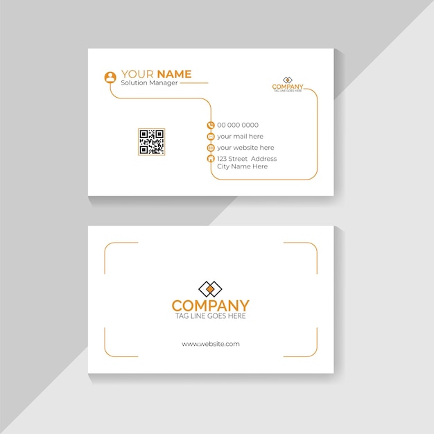 Plantilla de diseño de tarjeta de visita moderna elegante profesional