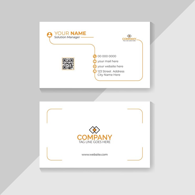 Plantilla de diseño de tarjeta de visita moderna elegante profesional