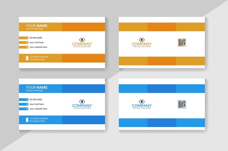 Plantilla de diseño de tarjeta de visita moderna elegante profesional