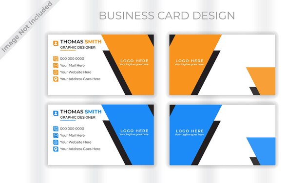 Plantilla de diseño de tarjeta de visita moderna profesional vectorial
