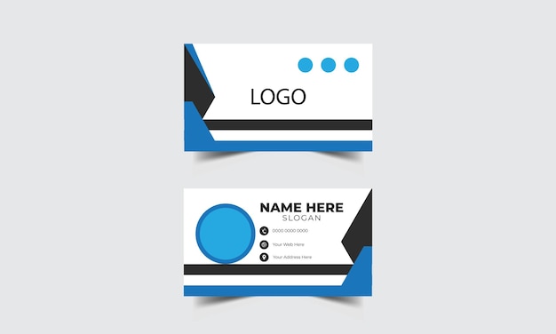 plantilla de diseño de tarjeta de visita moderna tarjeta de visita gratuita