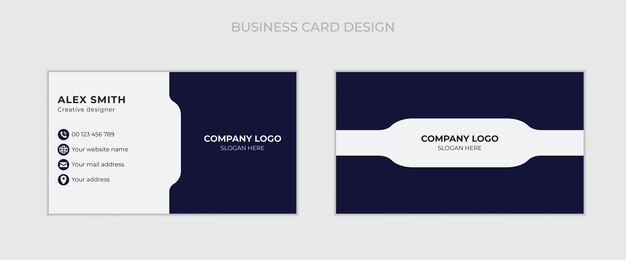 Plantilla de diseño de tarjeta de visita moderna