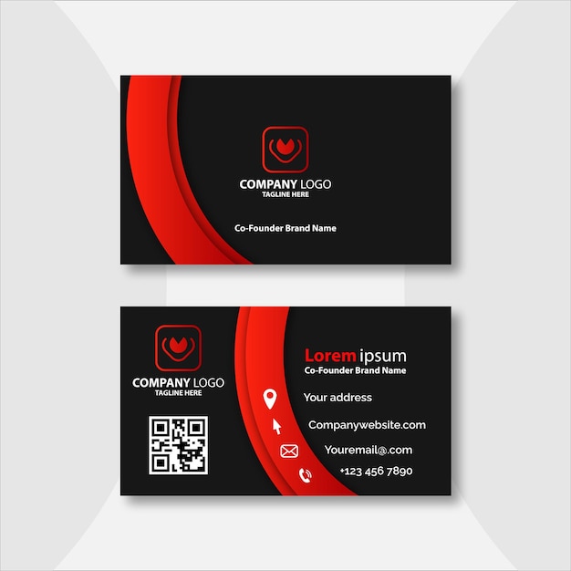 Plantilla de diseño de tarjeta de visita moderna