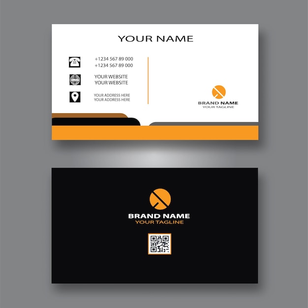 Plantilla de diseño de tarjeta de visita moderna