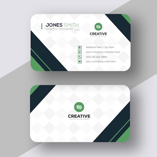 Plantilla de diseño de tarjeta de visita moderna