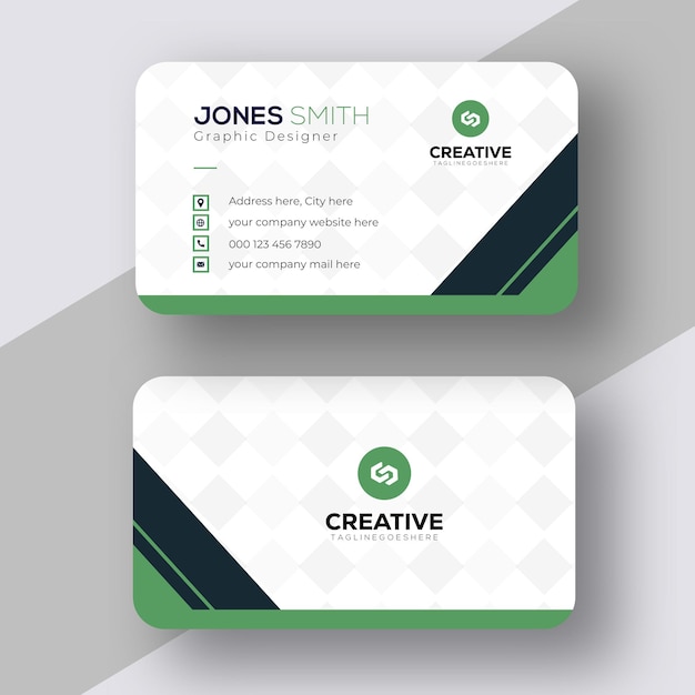 Plantilla de diseño de tarjeta de visita moderna