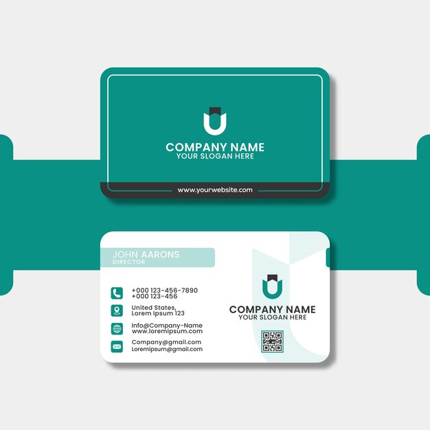 Plantilla de diseño de tarjeta de visita moderna
