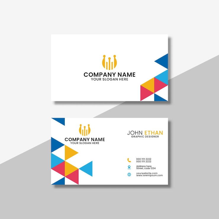 Plantilla de diseño de tarjeta de visita moderna