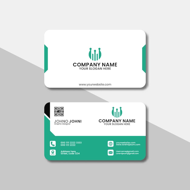 Plantilla de diseño de tarjeta de visita moderna