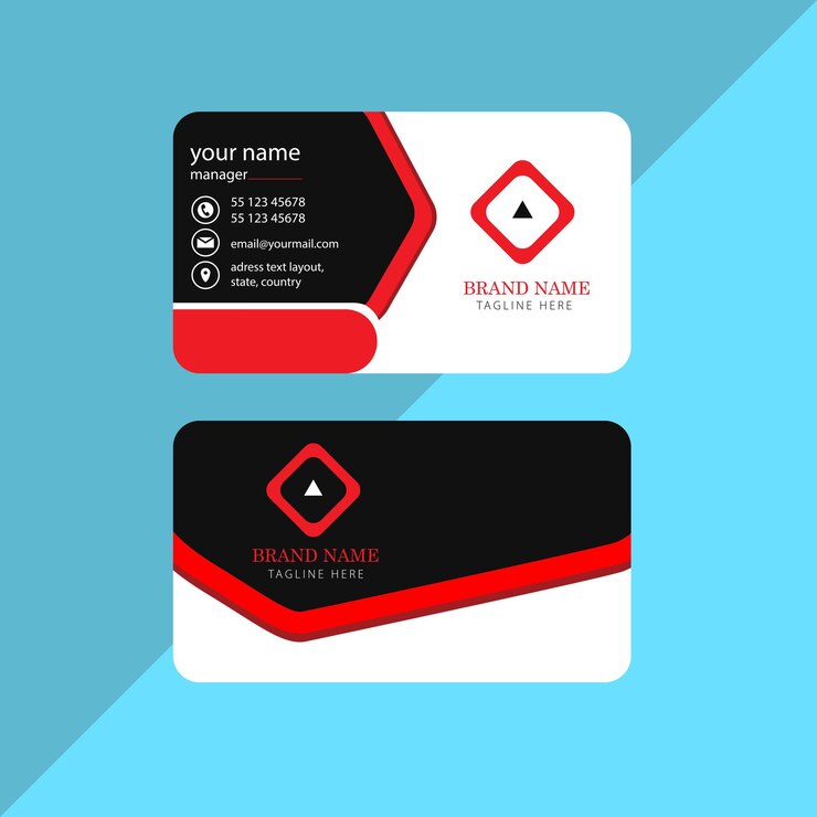 plantilla de diseño de tarjeta de visita moderna
