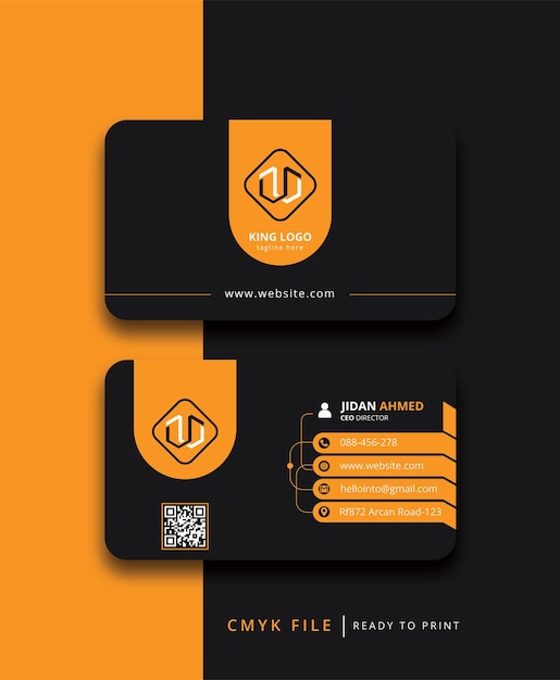Plantilla de diseño de tarjeta de visita moderna