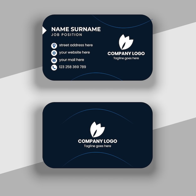 plantilla de diseño de tarjeta de visita moderna