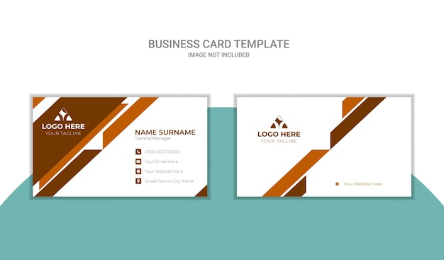 plantilla de diseño de tarjeta de visita profesional moderna de estilo limpio vectorial