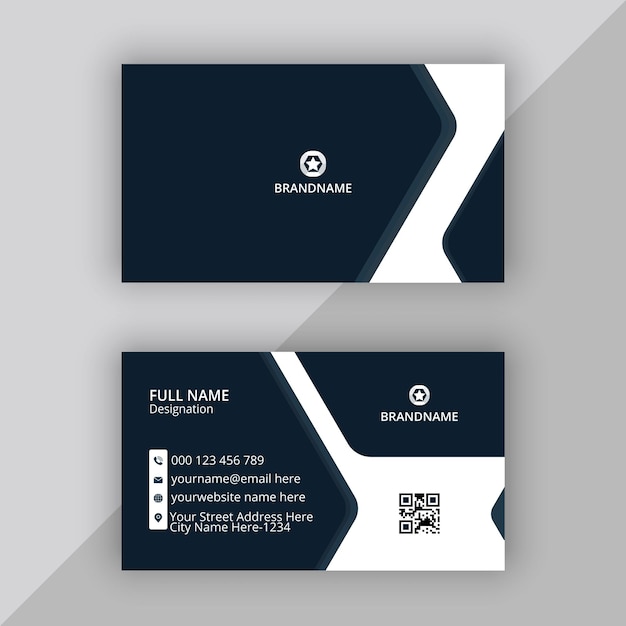 Plantilla de diseño de tarjeta de visita profesional premium