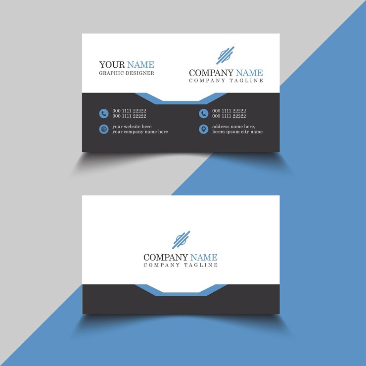 plantilla de diseño de tarjeta de visita simple y limpia