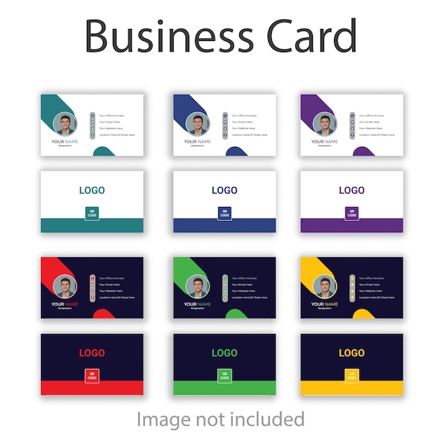 Plantilla de diseño de tarjeta de visita simple vectorial