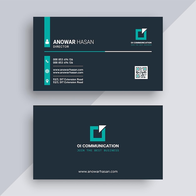 plantilla de diseño de tarjeta de visita