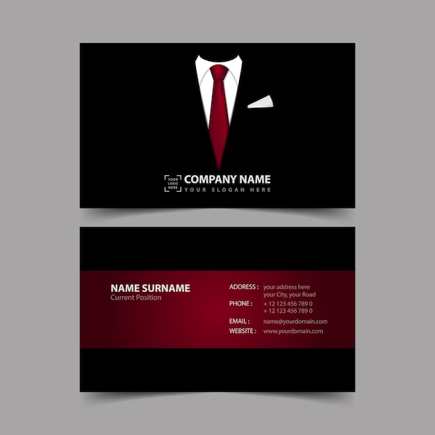 Plantilla de diseño de tarjeta de visita.