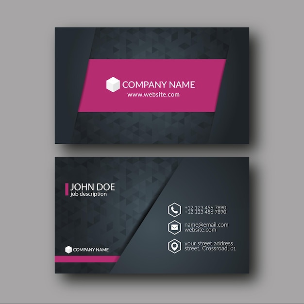 Plantilla de diseño de tarjeta de visita
