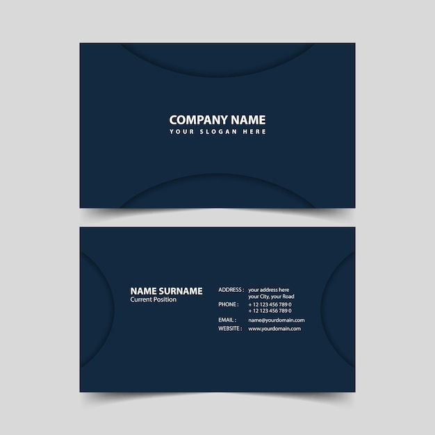 Plantilla de diseño de tarjeta de visita
