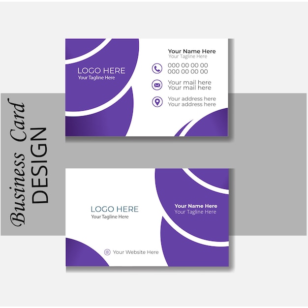 Plantilla de diseño de tarjetas corporativas profesionales