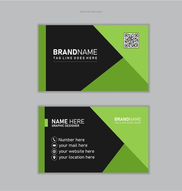 plantilla de diseño de tarjetas de visita corporativas profesionales