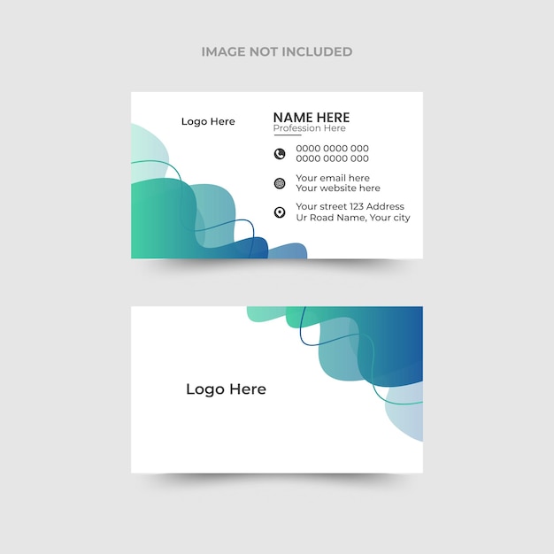 Plantilla de diseño de tarjetas de visita corporativas