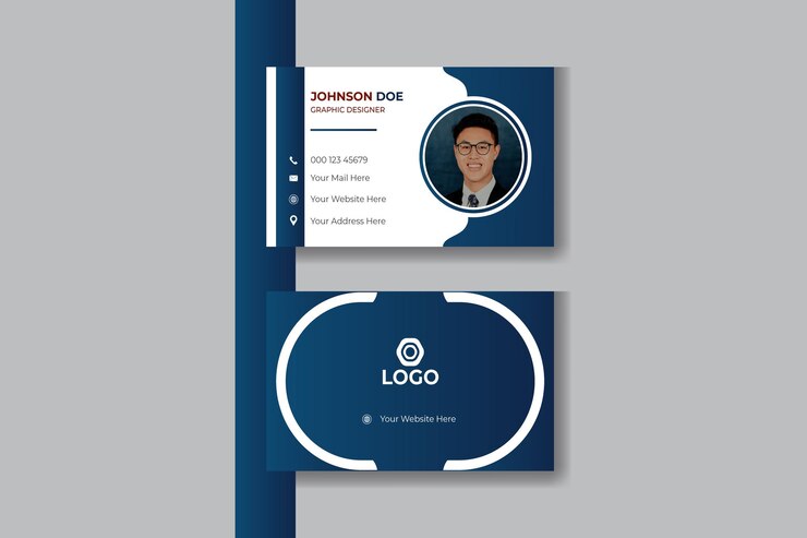 plantilla de diseño de tarjetas de visita creativas de doble cara