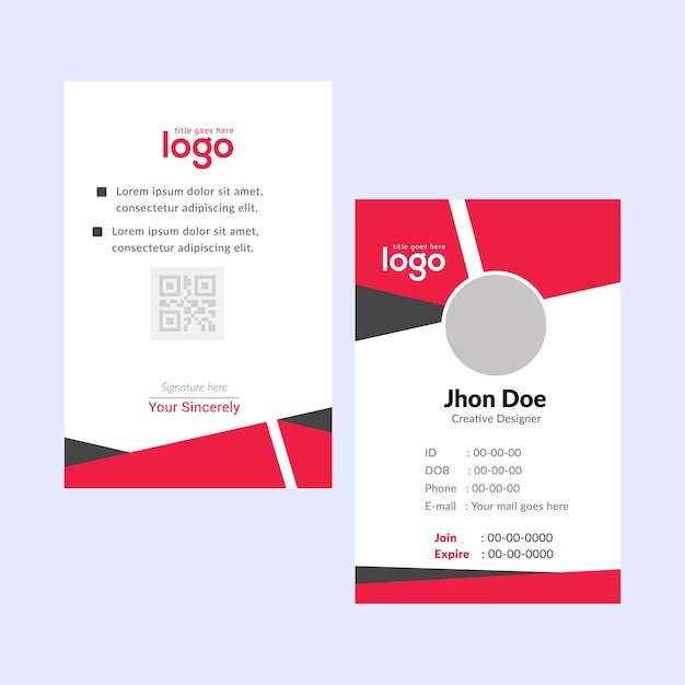 Vector plantilla de diseño de tarjetas de visita creativas