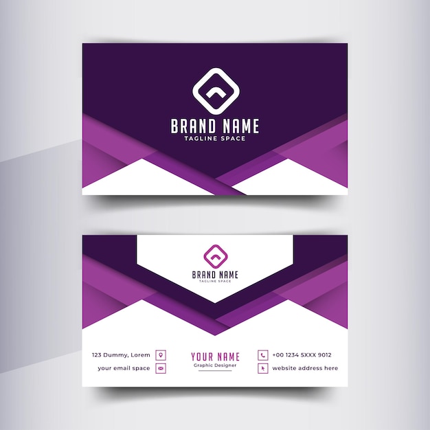 plantilla de diseño de tarjetas de visita para empresas modernas