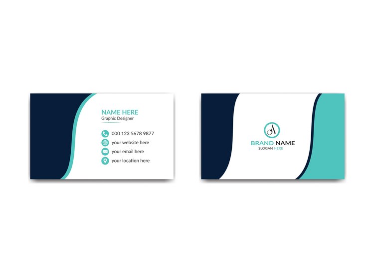 plantilla de diseño de tarjetas de visita moderna limpia y simple