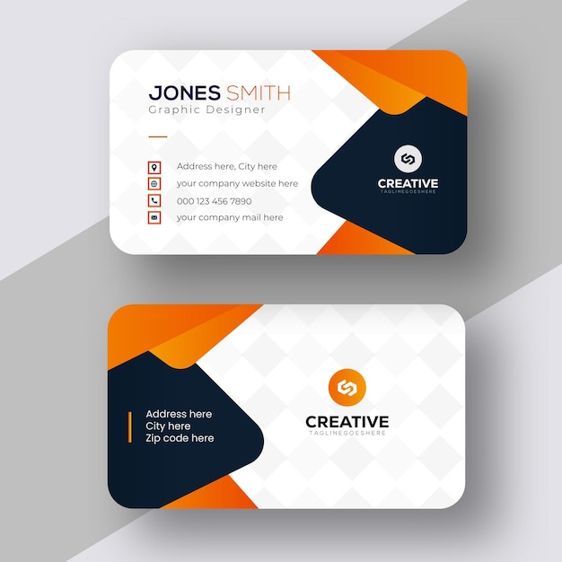 plantilla de diseño de tarjetas de visita modernas