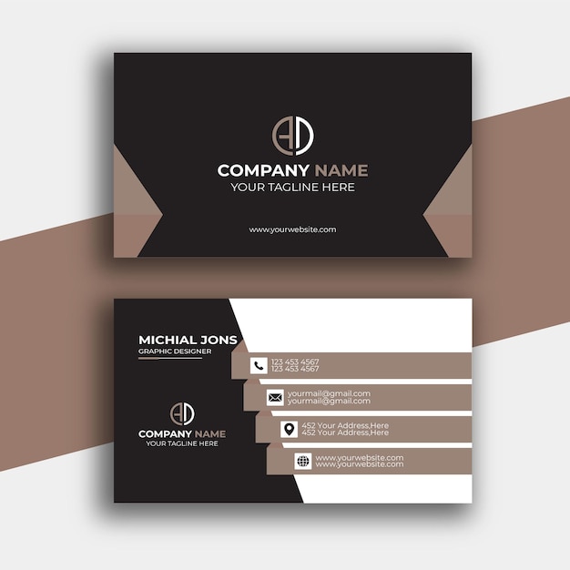 plantilla de diseño de tarjetas de visita plantilla de tarjeta de visita profesional limpia ca