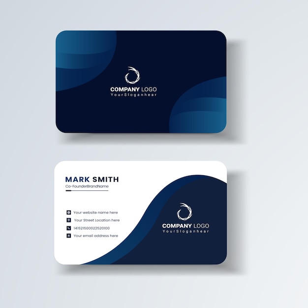 plantilla de diseño de tarjetas de visita plantilla de tarjeta de visita profesional limpia