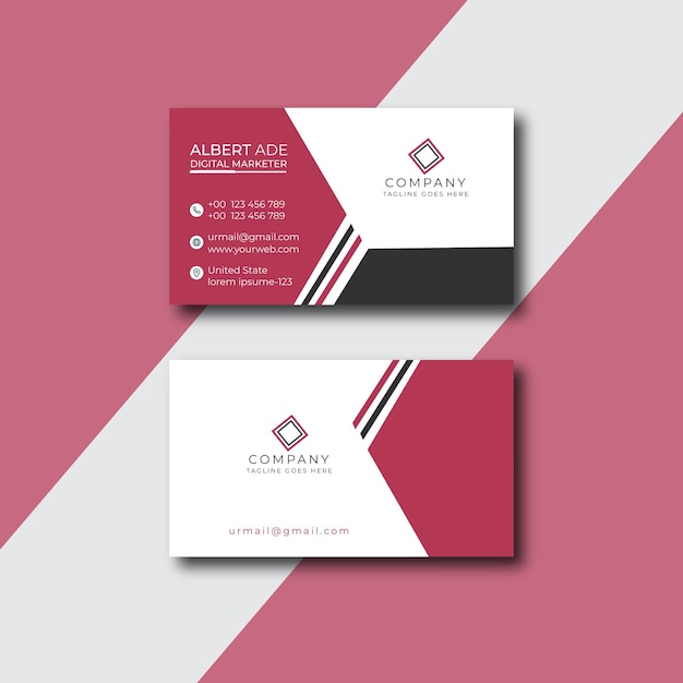 plantilla de diseño de tarjetas de visita profesionales