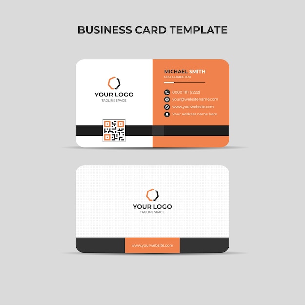 plantilla de diseño de tarjetas de visita profesionales