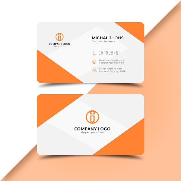 Plantilla de diseño de tarjetas de visita profesionales