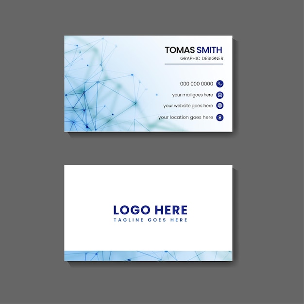 plantilla de diseño de tarjetas de visita