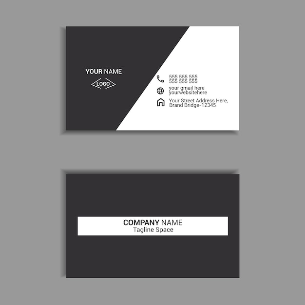 plantilla de diseño de tarjetas de visita