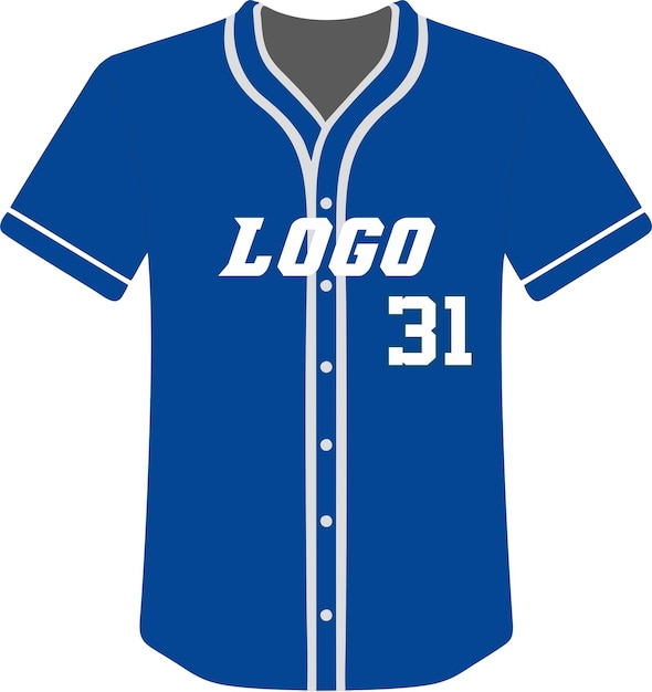 Plantilla y diseño de uniformes deportivos sublimados de camiseta de béisbol