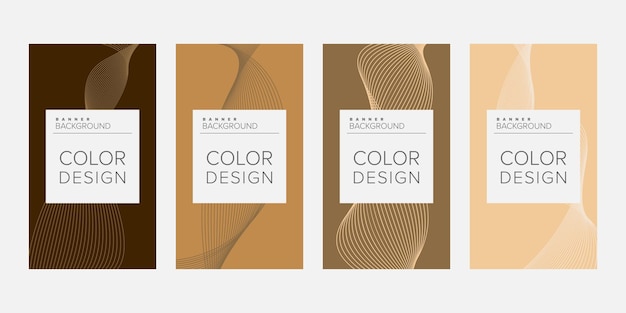 Plantilla de diseño de vector de banner de fondo de color