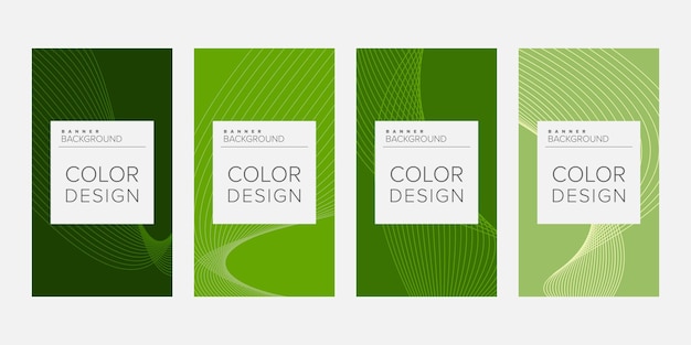 Plantilla de diseño de vector de banner de fondo de color