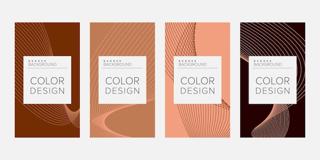 Plantilla de diseño de vector de banner de fondo de color
